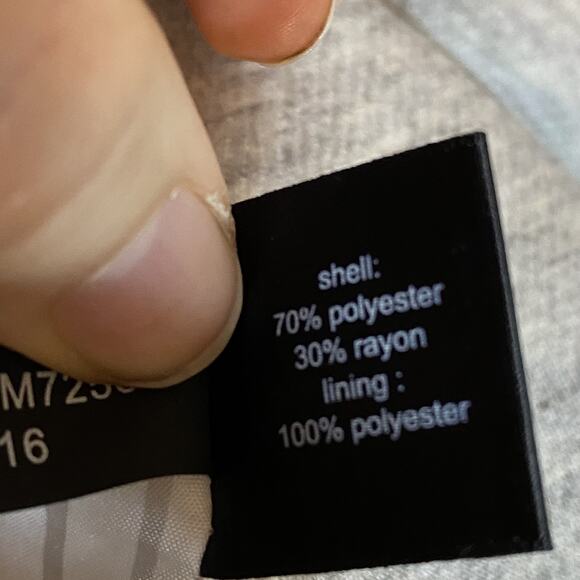 The Limited Womens Knit Blazer Size Large Single Breasted Gray Career Office - Picture 5 of 9